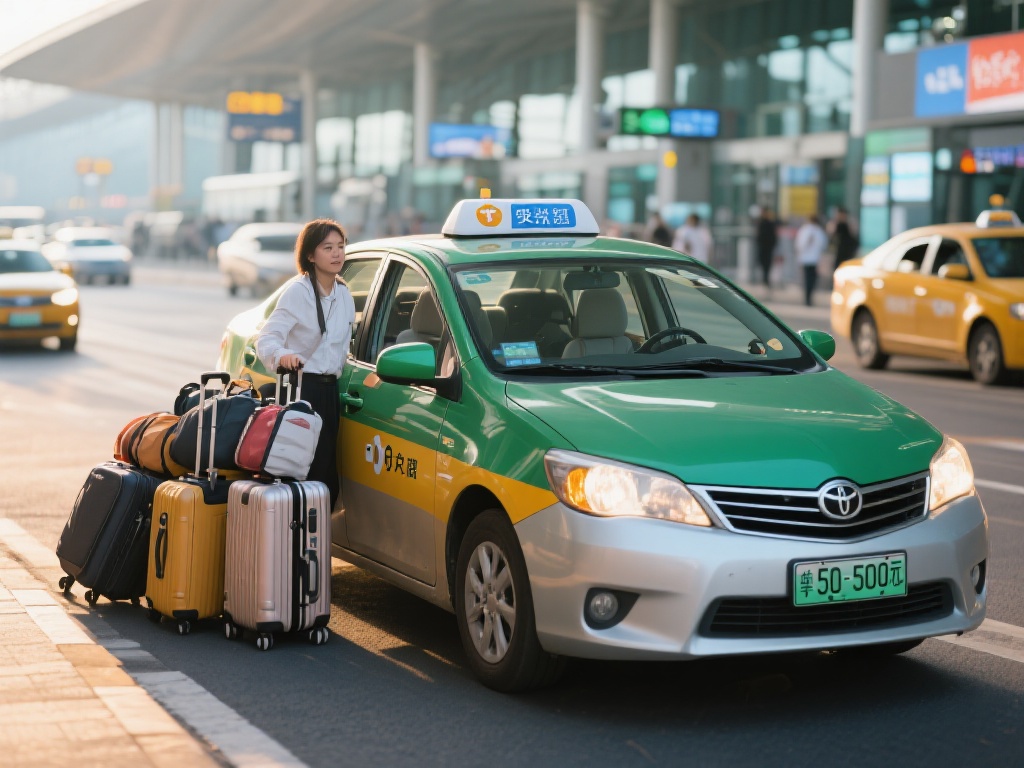 出租车或网约车：这是最便捷的方式，尤其适合携带较多